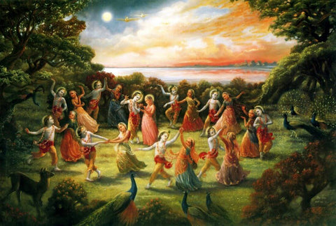 Radha Krishna Raas Leela - Art Prints