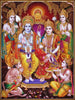 Ram Darbar - Indian Art Ramayan Painting - Canvas Prints