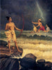 Ram Sagar Darpa Haran (Rama Vanquishing the Ocean)  - Raja Ravi Varma Painting - Large Art Prints