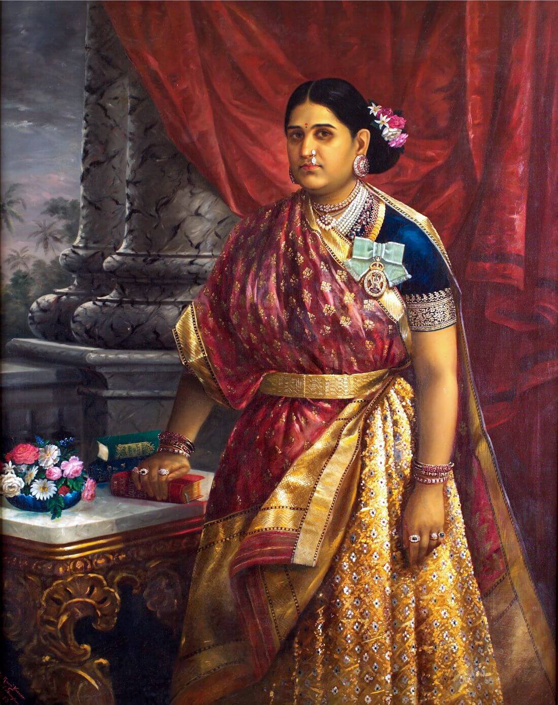 Raja Rani Old Rough Porn Video - Rani Bharani Thirunal Lakshmi Bayi Of Travancore - Raja Ravi Varma - Indian  King Queen Royal Painting - Large Art Prints by Royal Portraits | Buy  Posters, Frames, Canvas & Digital Art