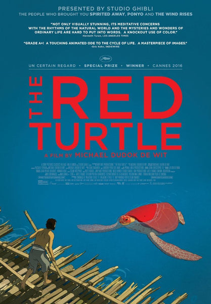 Red Turtle - Studio Ghibli - Japanaese Animated Movie Poster - Framed Prints