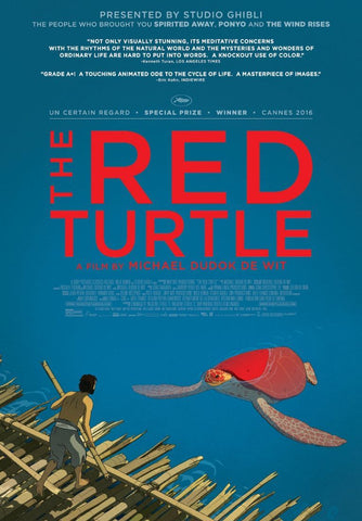 Red Turtle - Studio Ghibli - Japanaese Animated Movie Poster - Framed Prints