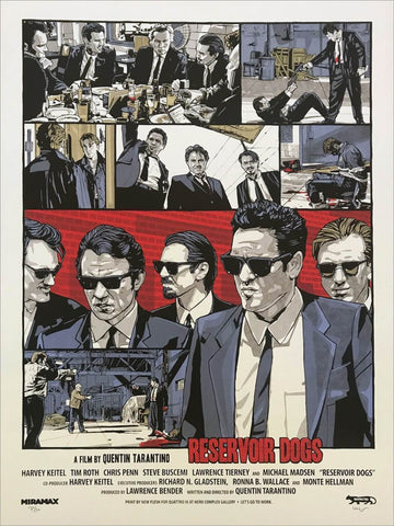 Reservoir Dogs - Quentin Tarantino Hollywood Movie Art Poster - Posters