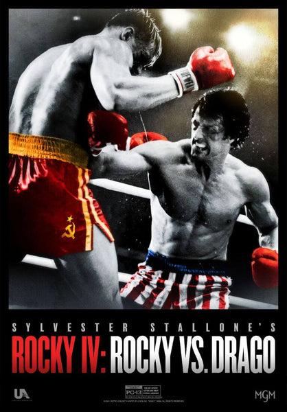 Rocky IV - Sylvester Stallone - Hollywood Action Movie Art Poster - Large Art Prints