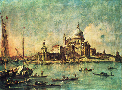 View of Punta della Dogana and Santa Maria della Salute - Large Art Prints