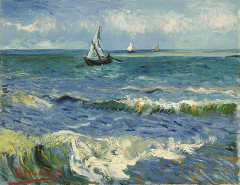 Seascape Near Les Saintes-Maries-De-La-Mer - Life Size Posters by Vincent Van Gogh