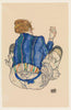 Seated Woman - Egon Schiele - Framed Prints