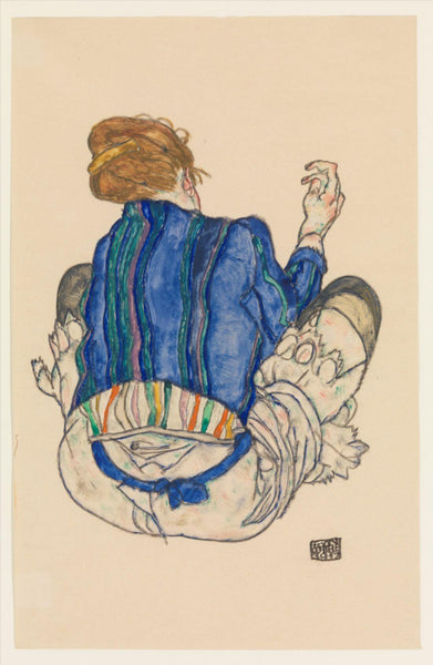 Seated Woman - Egon Schiele - Posters