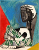 Seated Woman (Jacqueline) Femme Accroupie II - Pablo Picasso - Masterpiece Painting - Life Size Posters