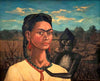 Self Portrait With Monkey - Frida Kahlo Painting - Art Prints