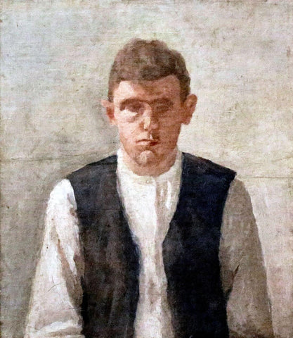 Self Portrait (Autoritratto) - Giorgio Morandi by Giorgio Morandi