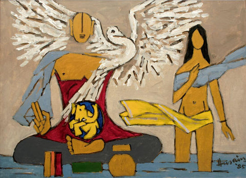 Shakya - M F Husain - Painting - Art Prints