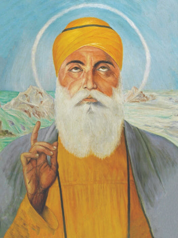 Sikh Guru Nanak Dev Ji I - Canvas Prints by Akal