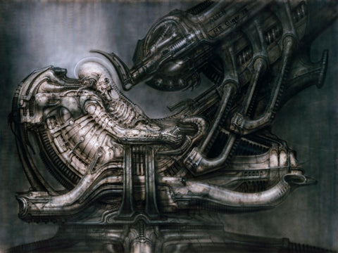 Space Jockey (Pilot Engineer) - H R Giger Art - Alien Movie Poster - Life Size Posters