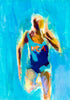 Spirit Of Sports - Abstract Painting - The Athlete - Posters