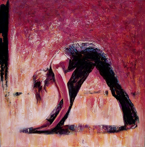 Pitaara Box Girl In Yoga Pose | Unframed Canvas Painting for Bedroom &  Living Room | 16 x 17.2 inch (41 x 44 cms) : Amazon.in: Home & Kitchen