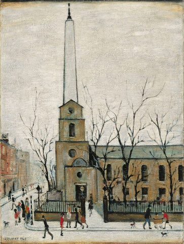 St Lukes Church Old Street - Laurence Stephen Lowry RA - Framed Prints