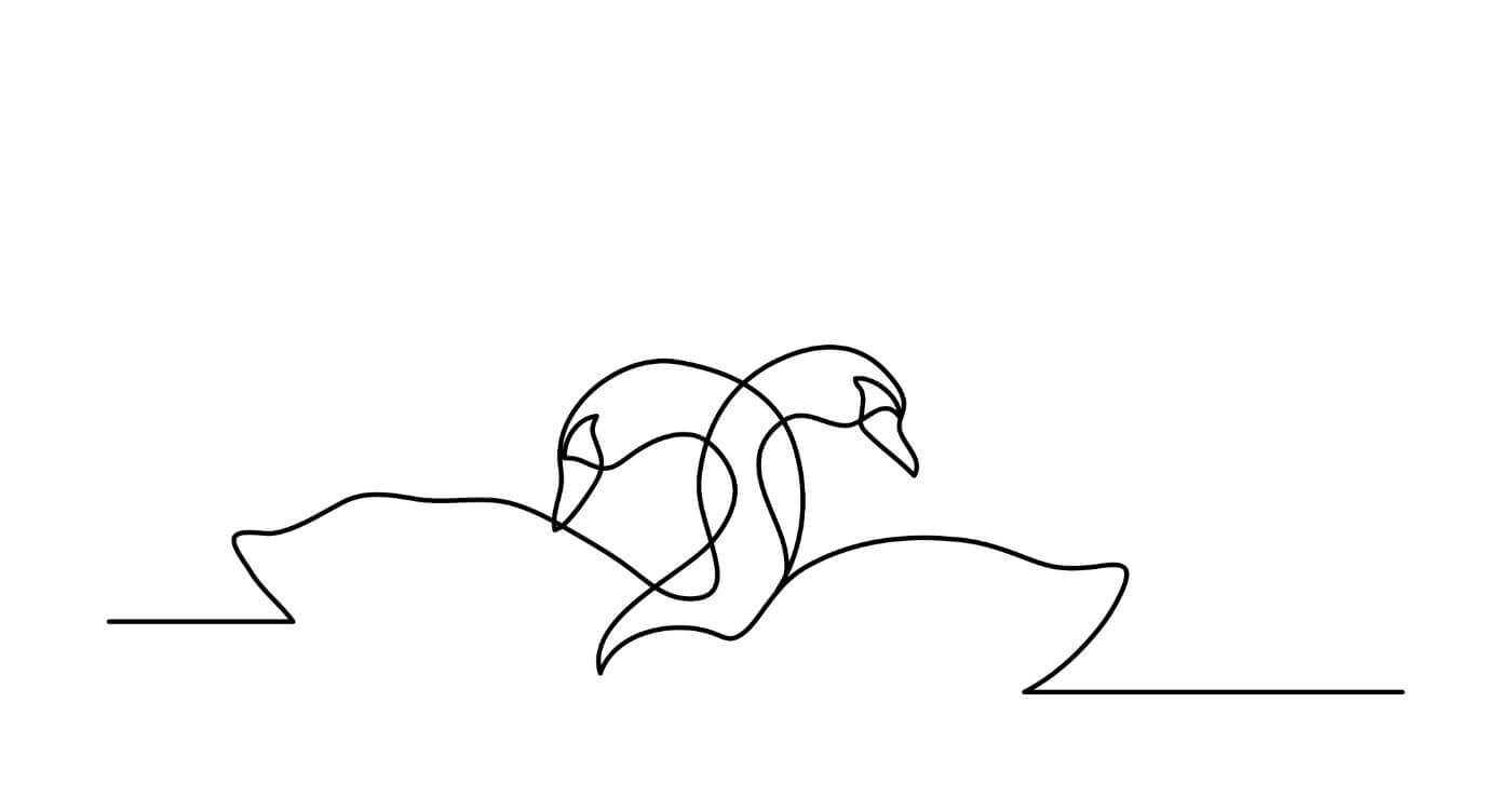 Swan Love Minimalist Line Art Drawing 13a221cf 6d71 4ead abf5 b2a2dfcb3914