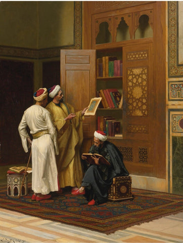 The Scholars - Framed Prints by Ludwig Deutsch