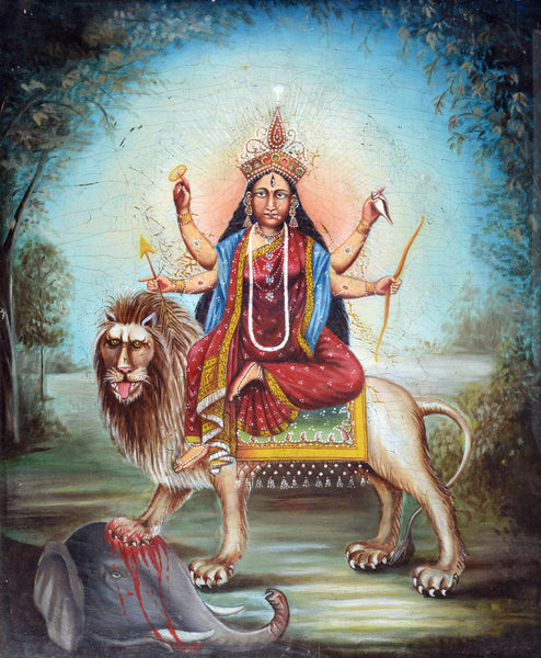 Maa Durga Painting - Posters