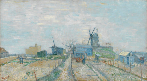 Tallenge Masters Paintings Collection - Vincent van Gogh - The Old Tower in the Fields, 1884 - Impressionist Art - Life Size Posters by Vincent Van Gogh