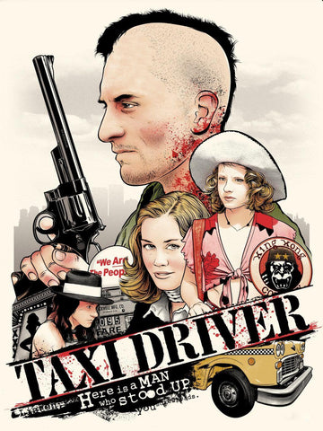 Taxi Driver - Robert DeNiro- Tallenge Hollywood Cult Classic Movie Poster - Art Prints