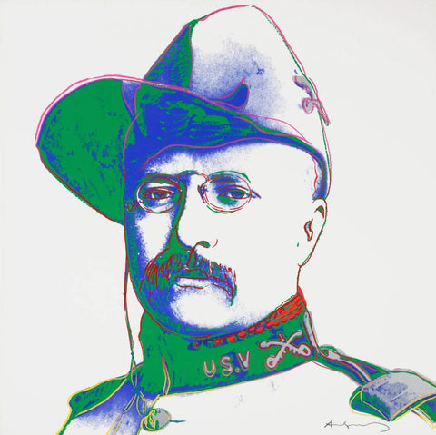 Teddy Roosevelt - Cowboys And Indians Series - Andy Warhol - Pop Art Print - Life Size Posters by Andy Warhol