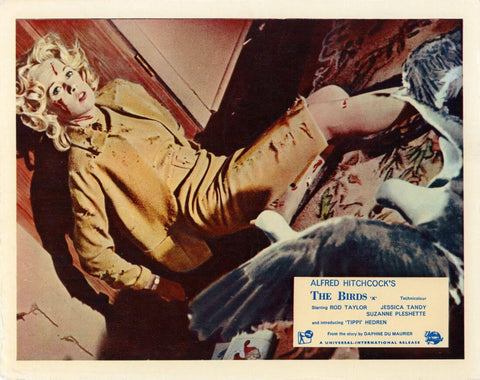 The Birds - Tippi Hedren - Alfred Hitchcock Classic Horror Suspense Film Poster - Life Size Posters by Hitchcock