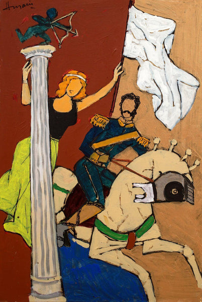 The Cupid - Maqbool Fida Husain – Painting - Canvas Prints