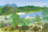 The Deep River - Grandma Moses (Anna Mary Robertson) - Folk Art Painting II - Art Prints