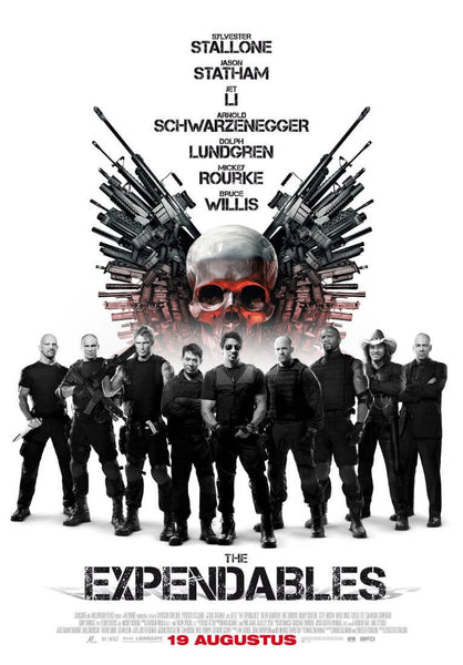 The Expendables - Sylvester Stallone - Hollywood Action Film Poster - Large Art Prints