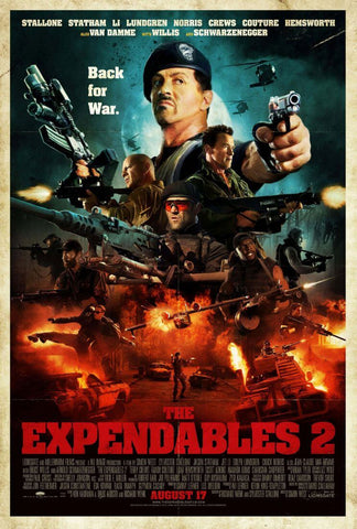 The Expendables 2 - Sylvester Stallone - Hollywood Action Movie Posters - Canvas Prints