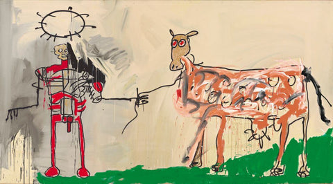 The Field Next To The Other Road - Jean-Michel Basquiat - Abstract Expressionist Painting - Life Size Posters