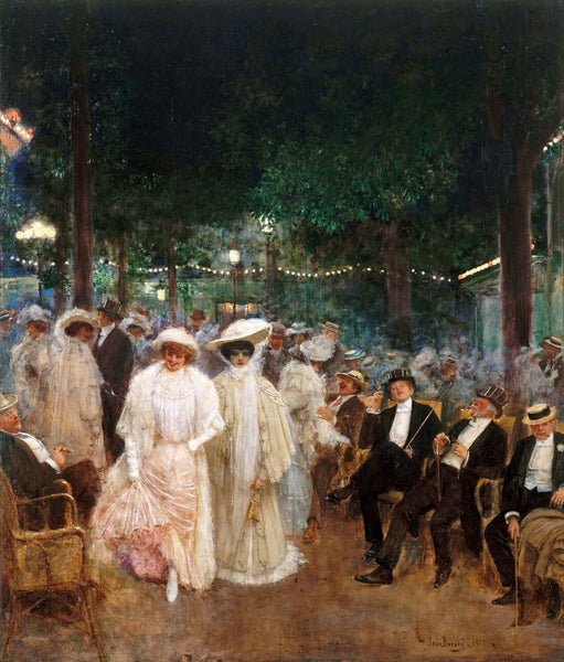 The Gardens of Paris (Les Jardins De Paris) - Jean Béraud Painting - Art Prints