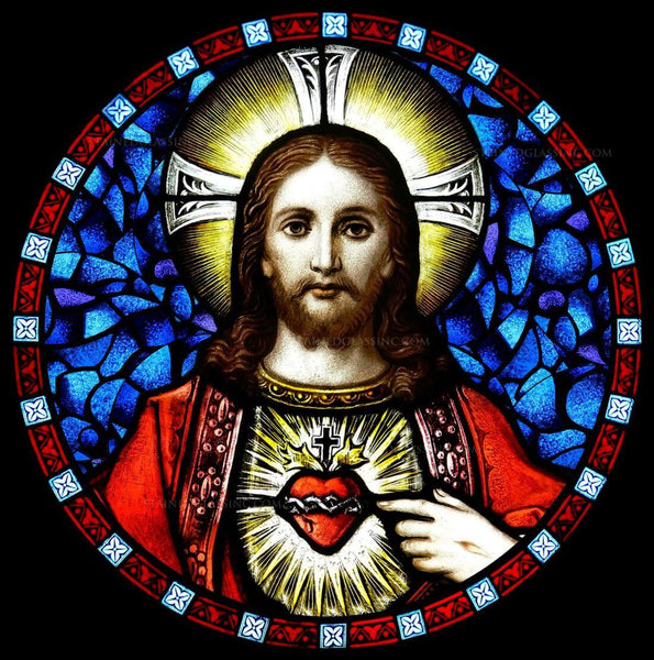 The Heart Of Jesus - Christian Art Painting - Canvas Prints