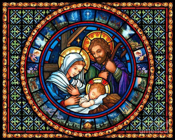 The Holy Family - Jesus Mary And Joseph - Christian Art Painting - Art Prints