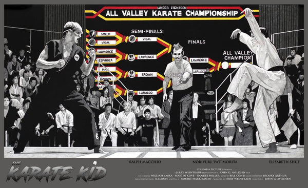 The Karate Kid - Johnny Lawrence Vs Daniel LaRusso - Hollywood Martial Arts Movie - Art Poster - Art Prints