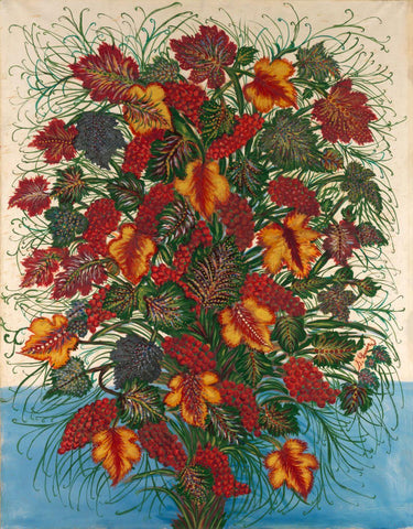The Large Bouquet - Séraphine Louis de Senlis - Floral Primitivism Art Painting - Large Art Prints by Seraphine Louis