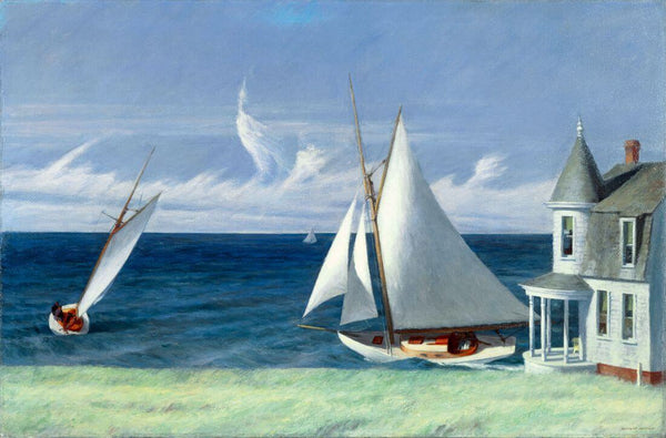 The Lee Shore - Edward Hopper Seascape Painting - Canvas Prints