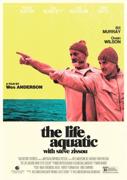 The Life Aquatic With Steve Zissou - Bill Murray Owen Wilson  -  Wes Anderson - Hollywood Movie Poster - Canvas Prints