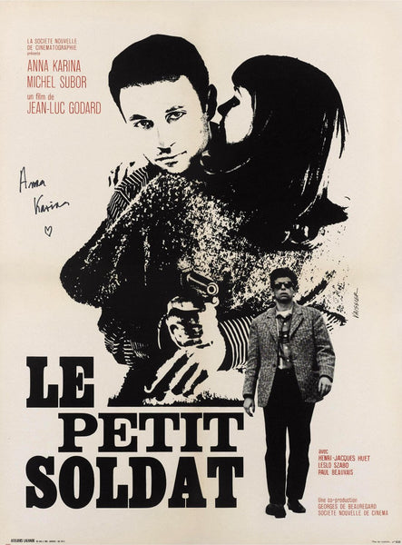 The Little Soldier (Le Petit Soldat) - Jean-Luc Godard - French New Wave Movie Poster - Canvas Prints