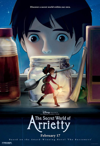 The Secret World Of Arrietty - Studio Ghibli Japanaese Animated Film Poster - Large Art Prints