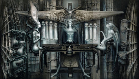 The Spell - H R Giger -  Sci Fi Futuristic Bio-Mechanical Art Painting - Life Size Posters