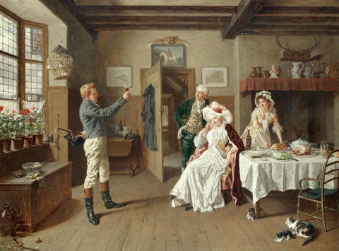 The Toast - Talbot Hughes - Canvas Prints