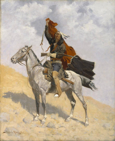 The Blanket Signal - Frederic Remington - Posters