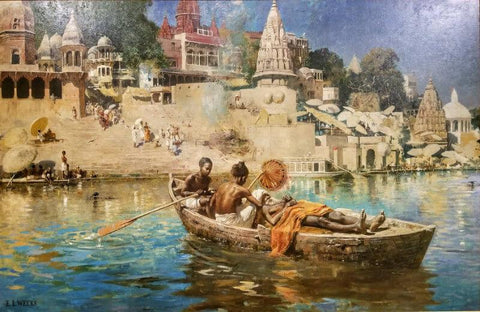 The Last Voyage, Varanasi - Canvas Prints by Edwin Lord Weeks