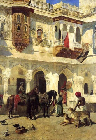 The Rajah Starting on a Hunt - Canvas Prints by Edwin Lord Weeks