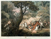 Tiger Seizing A Bullock - Thomas Williamson - Vintage Orientalist Paintings of India - Canvas Prints
