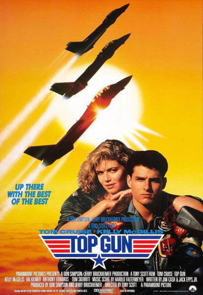Top Gun - Tom Cruise - Hollywood Action Movie Poster - Large Art Prints