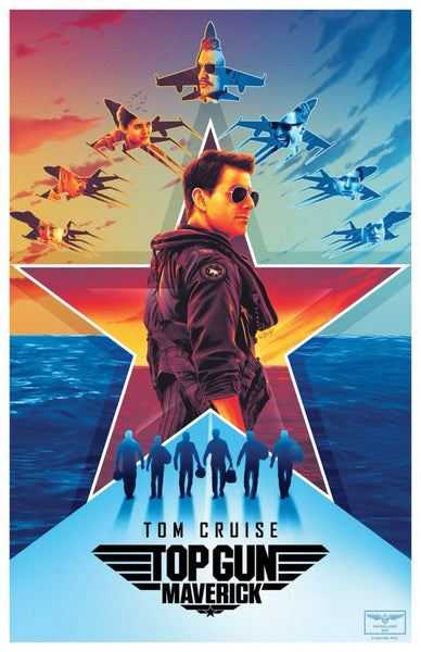 Top Gun Maverick - Tom Cruise - Hollywood Movie Graphic Poster - Canvas Prints